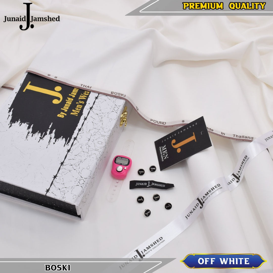 J. Premium 6 Pound Bosky With Luxury Box & Bag ( OFF WHITE )