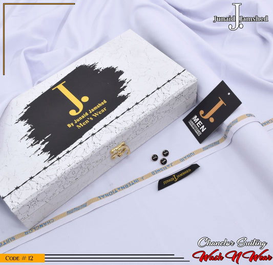 J. Elite Class 4 Season Wash N Wear With Luxury Box & Bag ( PURE WHITE )