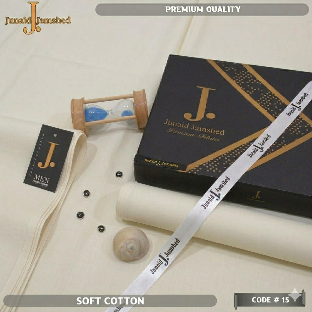 GulAhmed Soft Cotton Airjet Men’s Unstitched Summer Collection ( Off White )