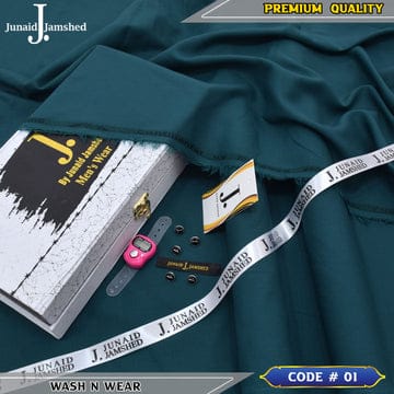 J. Elite Class 4 Season Wash N Wear With Luxury Box & Bag ( Royal Teal )