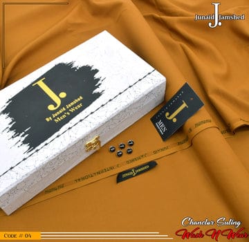 J. Premium Wash N Wear With Luxury Box & Bag ( Mustard )