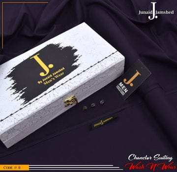 J. Premium Wash N Wear With Luxury Box & Bag ( Deep Purple )