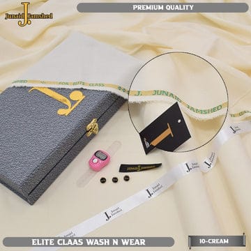 J. Elite Class 4 Season Wash N Wear With Luxury Box & Bag ( Special Cream )